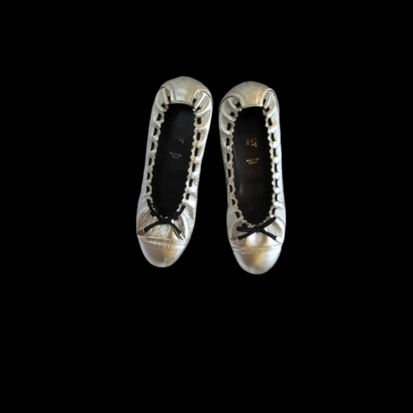 Bally Shoes - Bally Ballet Flats Silver 37 1/2 7 US Women